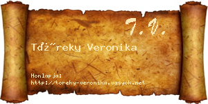 Töreky Veronika névjegykártya