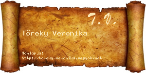 Töreky Veronika névjegykártya